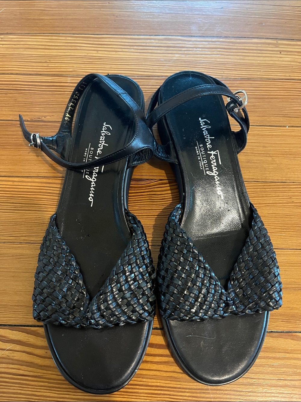Salvatore Ferragamo Napa Leather Slingback Sandals
